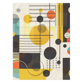 Toalha De Mesa Composição de formas geométricas coloridas