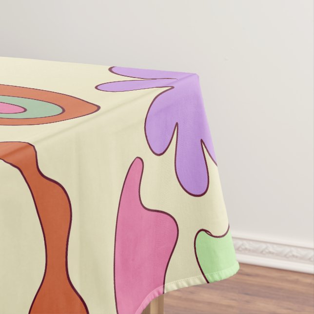 Toalha De Mesa composição dos elementos de rabisco pastel (Posição Original)
