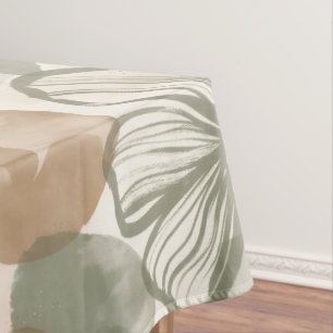 Toalha De Mesa Composição Floral em Gouache Abstrata
