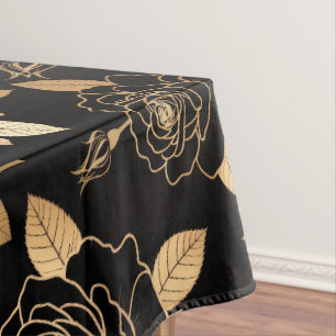Toalha De Mesa Composição impressionante de rosa e botão