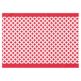 Toalha De Mesa Comprimido branco e vermelho