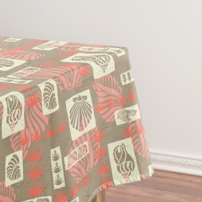 Toalha De Mesa Conchas Submarinas de Kua Bay no Havaí (Posição Original)