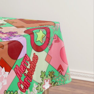 Toalha De Mesa Condecoração de Natal feliz