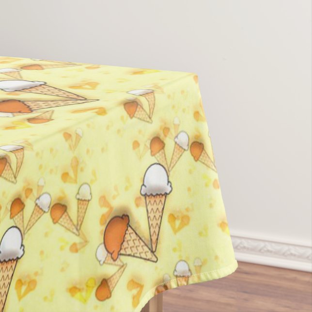 Toalha De Mesa Cones de Sorvete (Posição Original)