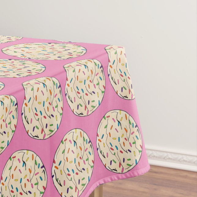 Toalha De Mesa Confetti Sugar Cookies Rainbow Sprinkles Assar Ven (Posição Original)