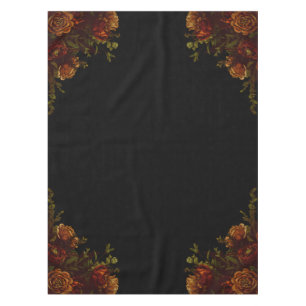 Toalha De Mesa Convite Rustic Orange Black Elegant Casamento