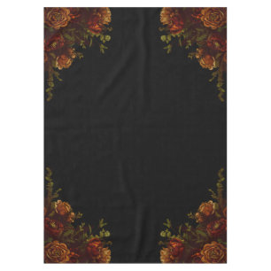 Toalha De Mesa Convite Rustic Orange Black Elegant Casamento