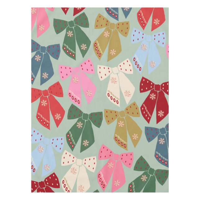 Toalha De Mesa Coquette de Arcos de Natal (Frente)