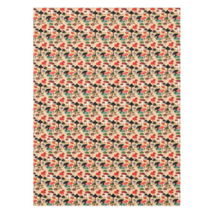 Toalha De Mesa Cor da Água do Cogumelo da Madeira do outono