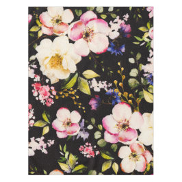 Toalha De Mesa Cor-de-água Cor rosa Rosas amarelas pretas Fundo p