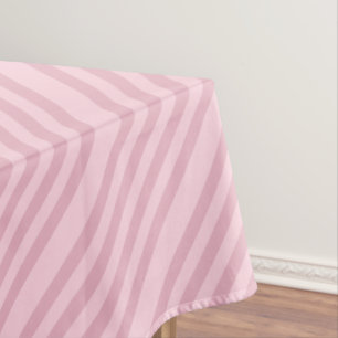 Toalha De Mesa Cor-de-rosa elegante, com risca diagonal