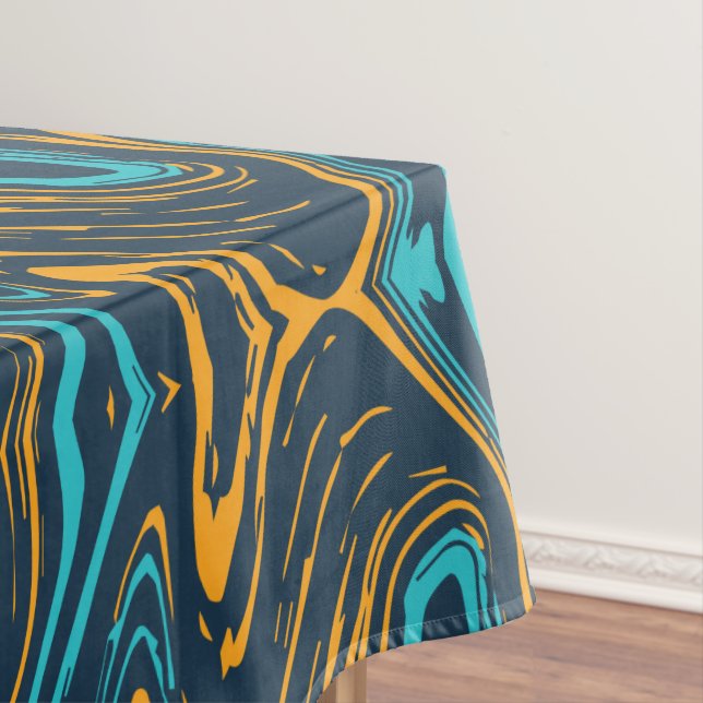 Toalha De Mesa Cor do Azulejo Marble (Posição Original)