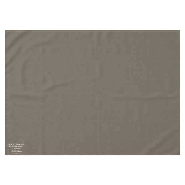 Toalha De Mesa Cor Personalizada do Tablecloth de Informações do  (Frente (Horizontal))