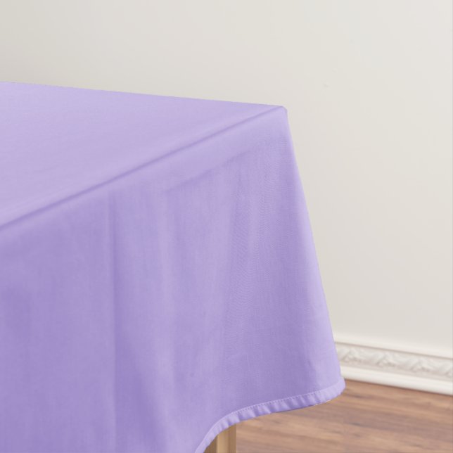 Toalha De Mesa Cor Sólida da Cinza Lilac Pastel | Elegante Clássi (Posição Original)