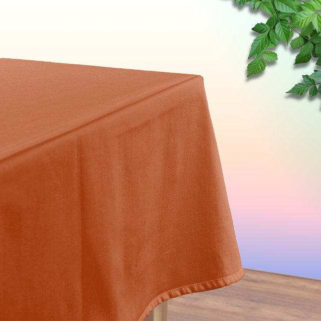 Toalha De Mesa Cor sólida da ferrugem | Clássico | Elegante (Criador carregado)