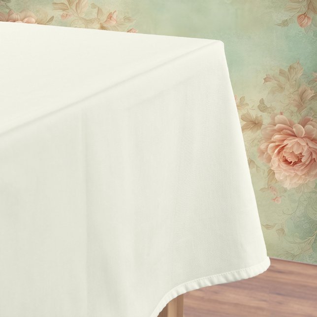 Toalha De Mesa Cor Sólida do Marfim | Clássico | Elegante (Criador carregado)