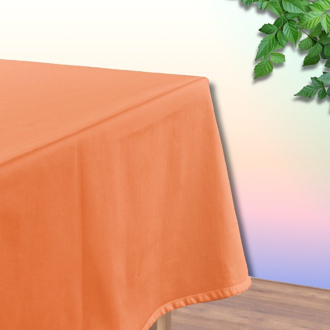 Toalha De Mesa Cor Sólida do Papaya | Clássico | Elegante (Criador carregado)
