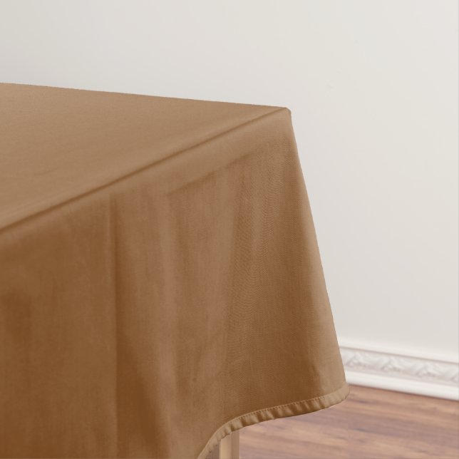 Toalha De Mesa Cor Sólida Marrom Caramel | Clássico | Elegante (Posição Original)