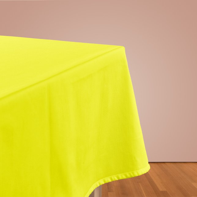 Toalha De Mesa Cor Sólida Neon Amarelo (Criador carregado)