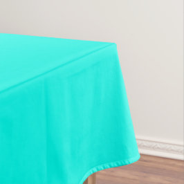 Toalha De Mesa Cor Sólida Neon Turquoise | Clássico | Elegante