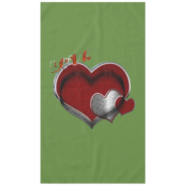 Toalha De Mesa Coração Magic - Cotton Verde Tablecloth