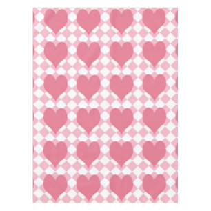 Toalha De Mesa Corações Rosa