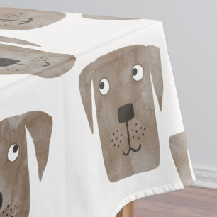 Toalha De Mesa Corante de chocolate Labrador Retriever Cachorro A