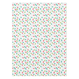 Toalha De Mesa Cordas Coloridas Luzes de Natal