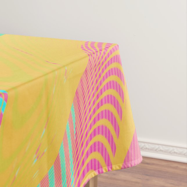 Toalha De Mesa CORES FLUO - Arte Fractal - (Posição Original)