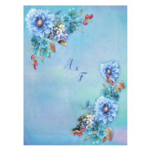 Toalha De Mesa Cornflower Blues em Watercolor