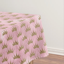 Toalha De Mesa Coroa Ouro rosa-reluz