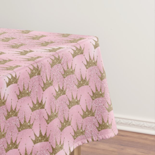 Toalha De Mesa Coroa Ouro rosa-reluz (Posição Original)