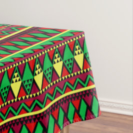 Toalha De Mesa Correspondente ao Kwanzaa Amarelo Vermelho Verde
