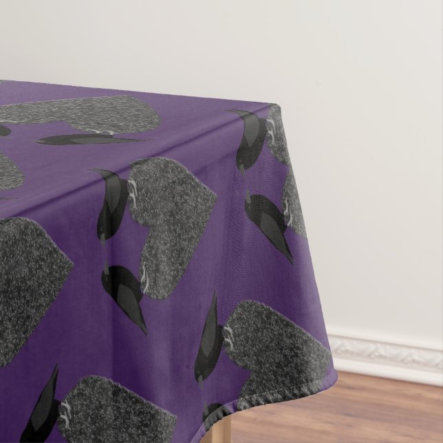 Toalha De Mesa Corvos góticos e Coração Negro (Posição Original)