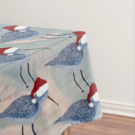 Toalha de mesa costeira de Natal dos maçaricos