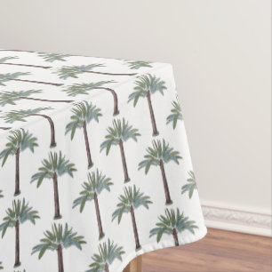 Toalha De Mesa Costume tropical pintado à mão da palmeira