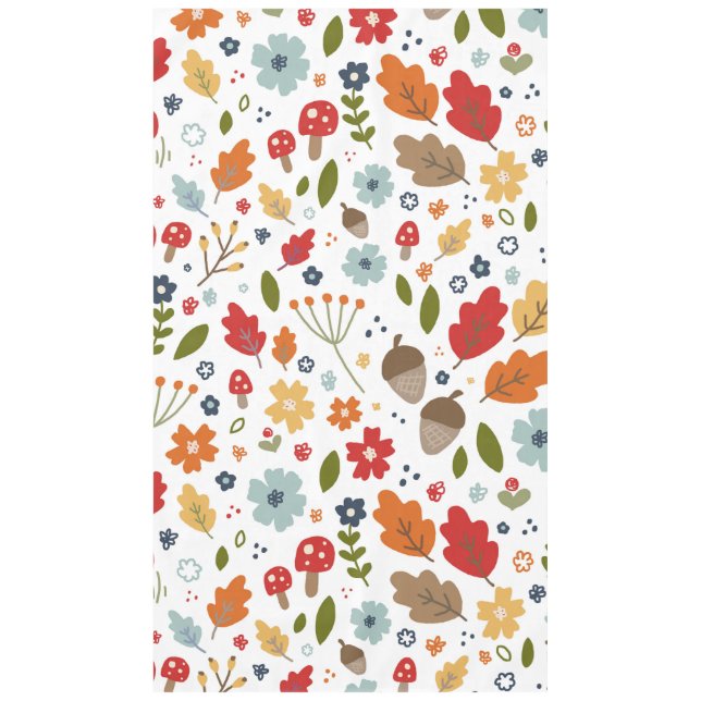 Toalha De Mesa Cozinha de Ação de Graças Cores de Queda (Frente)