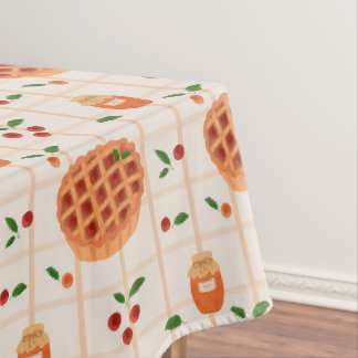 Toalha De Mesa Cozy Autumn Pie e Jam Pattern