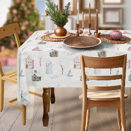 Toalha De Mesa Cozy Home Christmas Pink ID985