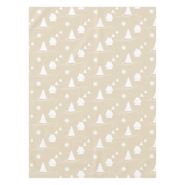 Toalha De Mesa Cozy Winter Wonderland Patteray Tablecloth (Frente)