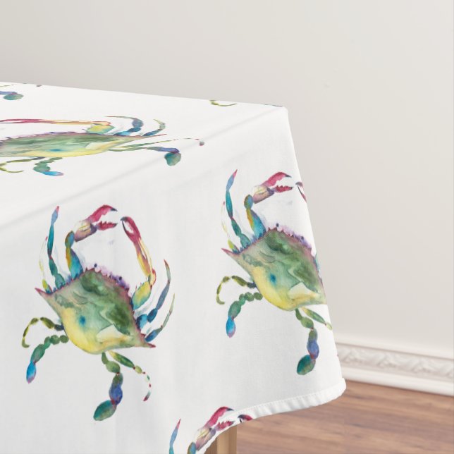 Toalha De Mesa Crab Coastal Beach House (Posição Original)