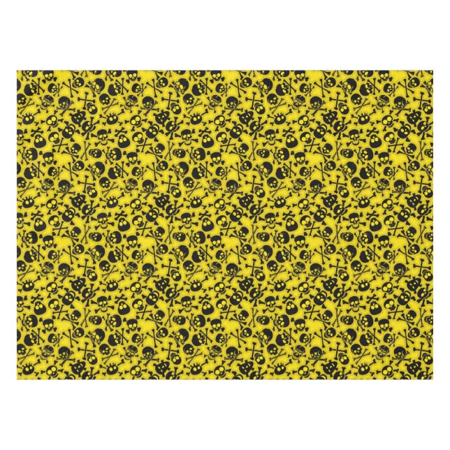 Toalha De Mesa Crânio & teste padrão dos Crossbones (Frente (Horizontal))