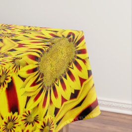 Toalha De Mesa Cravos-de-defunto amarelos & caleidoscópio