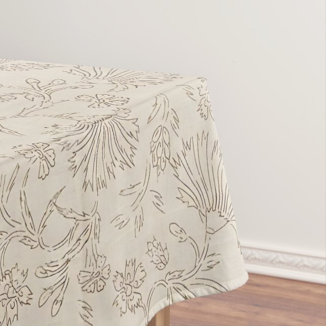 Toalha De Mesa Cravos delicados e vinhas em rotação (Posição Original)