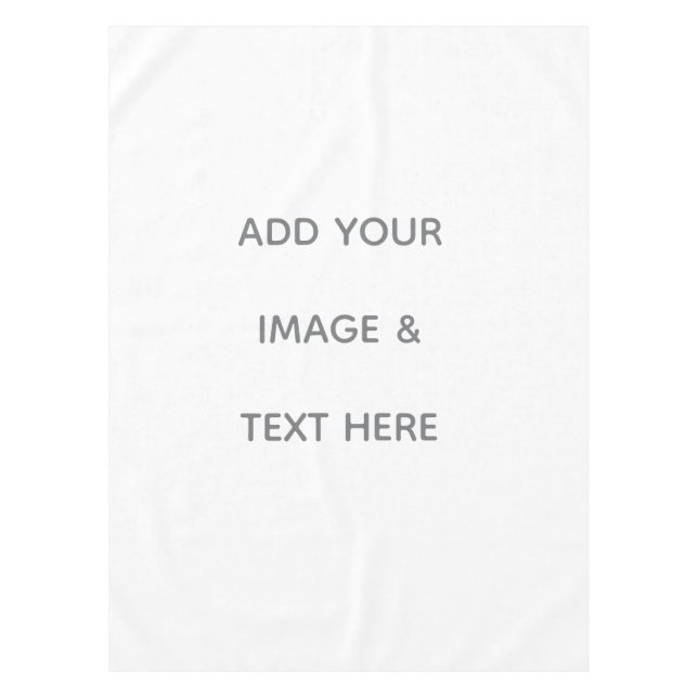 Toalha De Mesa Create Your Own white  (Frente)