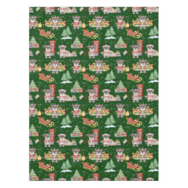 Toalha De Mesa Crianças Bebidas Festivas Festivas Cuecas de Natal