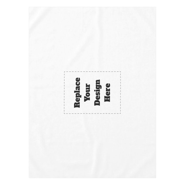 Toalha De Mesa Crie o Seu Próprio branco (Frente)