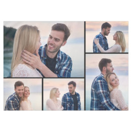 Toalha De Mesa Crie sua própria colagem de fotos