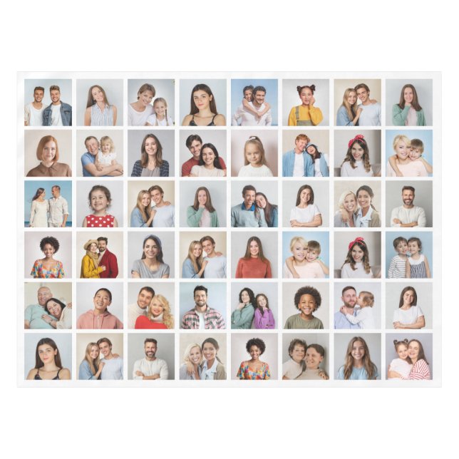 Toalha De Mesa Crie Sua Própria Colagem De Fotos 48 (Frente (Horizontal))