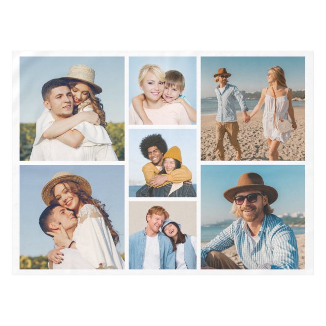 Toalha De Mesa Crie sua própria colagem de fotos 7 (Frente (Horizontal))